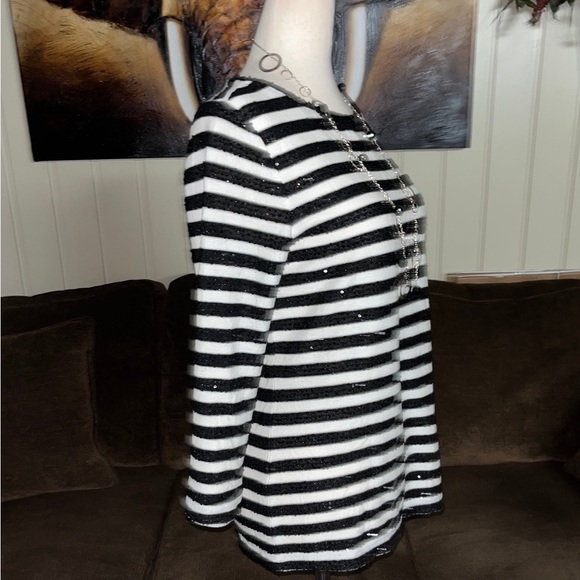 Talbots • Black/ White • Shimmering • Sweater • Size Small (P) • New/ Tags - Picture 15 of 16